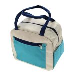 BIAŁO-MIĘTOWA TORBA TERMICZNA IZOLACYJNA BOX NA LUNCH JEDZENIE PLAŻĘ PIKNIK TERMOIZOLACYJNA ŚNIADANIOWA - 4