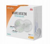 AKUKU WKŁADKI LAKTACYJNE CHŁONNE JEDNORAZOWE SAMOPRZYLEPNE ŻELUJĄCE 30SZT ULTRACIENKIE 1MM DYSKRETNE - 6