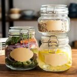 300SZT NAKLEJKI  ETYKIETY SAMOPRZYLEPNE NA SŁOIKI PRZETWORY PRZYPRAWY  WINO BUTELKI PREZENTY NR 2 - 3